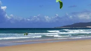 una playa segura para la practica de kitesurf