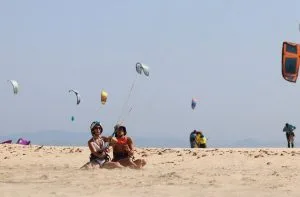 Aprendizaje de cometa kitesurf